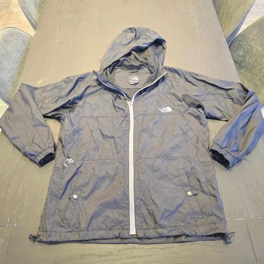 The North Face Steep Tech Light Jacket Mens Large Black Hooded‎ Windbreaker Mesh